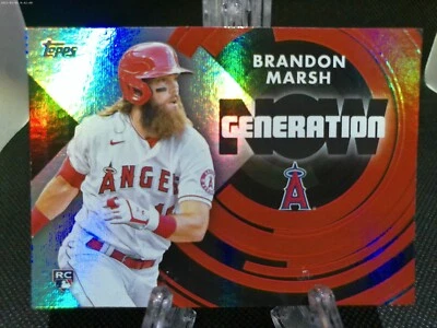 2022 Topps Series 2 BRANDON MARSH #GN-31 RC rookie Generation Now insert Angels - Image 1 of 2