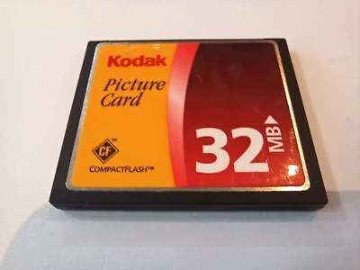 KODAK PICTURE CARD 32MB COMPACT FLASH MEMORY CARD CF - Image 1 of 4
