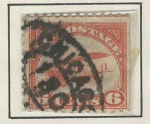 USA 1918 AIRMAIL CURTISS JENNY AIRPLANE ORANGE 6c - Picture 1 of 1