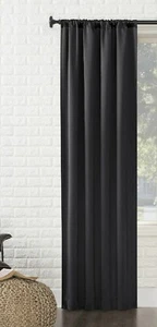 Sun Zero Avery 100% Blackout Rod Pocket Single Curtain Panel, 40" x 63", New - Picture 1 of 2