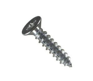 #8 Tornillos de metal de cabeza plana Phillips de acero inoxidable x Elige tamaño y cantidad - Imagen 1 de 1