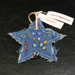 LUCKY BRAND Denim Star Stud Earrings Set. 11-620 - Picture 1 of 5
