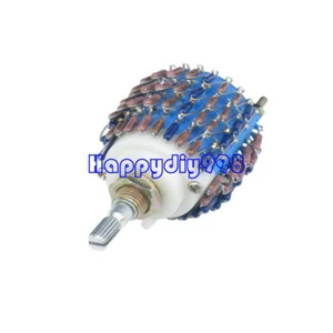 1pc 50K 4 Pole 4X24 Step volume Attenuator Potentiometer peduncular shaft - Picture 1 of 1