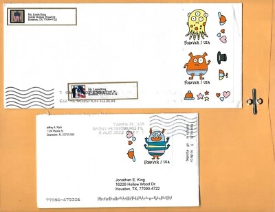 COVERS WITH IMPERF STAMPS - Image 1 of 2