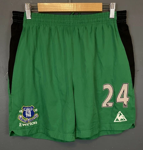 WORN MEN FC EVERTON 2009/2010 TIM HOWARD #24 SHORTS FOOTBALL SOCCER SIZE L LARGE Cover