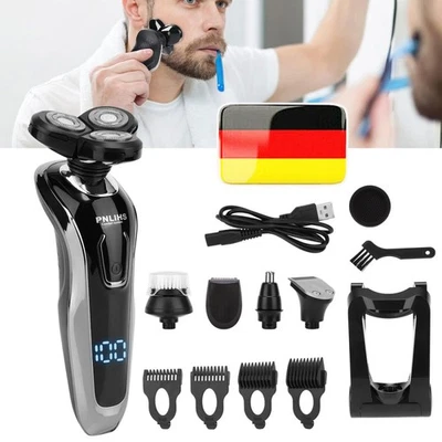5 in 1 Electric Men's Shaver 4D Razor Wet Dry Beard Trimmer - Image 1 of 4