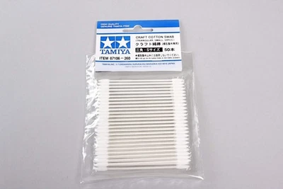 Tamiya 87106 Craft Cotton Swab (Triangular, Small (50Pcs) for Static Models Kits