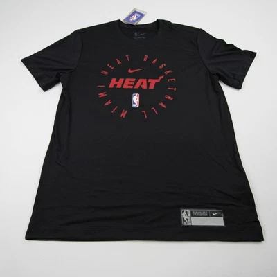 Miami Heat Nike NBA Authentics Short Sleeve Shirt Men's Black New - Image 1 of 4
