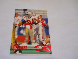 Mike Vrabel Rookie rojo paralelo New England Patriots 1997 pase de prensa - Imagen 1 de 2