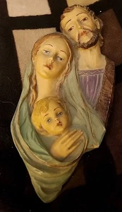 RR ITALIA ROMANA 3D SACRA FAMIGLIA PRESEPE TARGA DA PARETE GESÙ MARIA GIUSEPPE - Foto 1 di 6