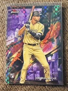 2024 Finest Jordan Lawlar RC Purple Checkerboard Refractor #28/150 Diamondbacks - Picture 1 of 2