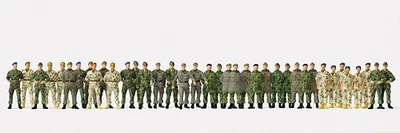 PREISER military Figuren 1:87 Soldaten gehend und stehend BW H0 16543