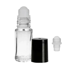 Botella de viaje Colonia, botella enrollable de vidrio, mini botellas de perfume 5 ml 1/6 oz 48 paquetes - Imagen 1 de 4