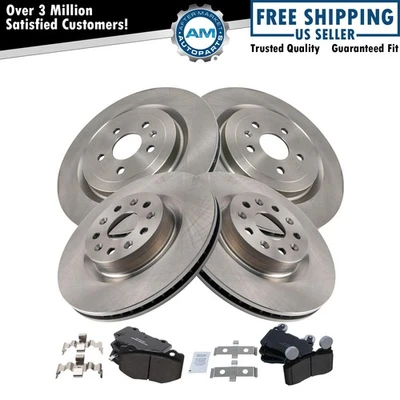 Brake Pad & Rotor Kit Ceramic Fits 2017-2020 Chevrolet Camaro - Image 1 of 4