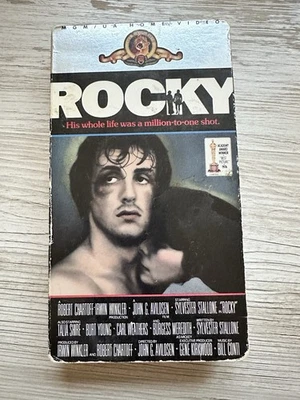 Rocky 1976 VHS Boxing Film Sylvester Stallone, MGM Home Video - Imagem 1 de 4
