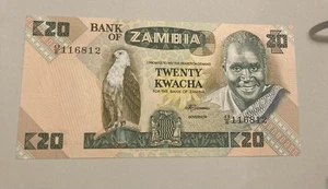 ZAMBIA 10 Kwacha Banconota Prefisso 49/e116812 (1648) - Foto 1 di 2
