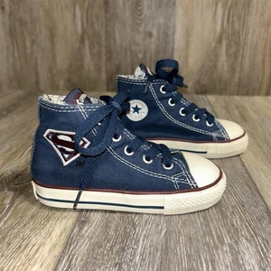Converse Youth US Size 7 Chuck Taylor DC Comics Superman Edition High Top Shoes - Picture 1 of 11
