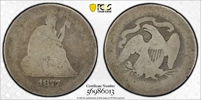 1877 P Liberty Seated Quarter PCGS P 01 Lowball (Inventory# 0001) - Image 1 of 4