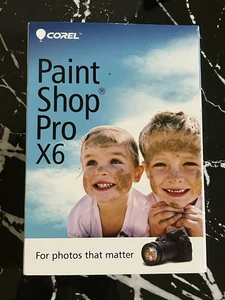 Corel Paint Shop Pro X6 PC Windows Brand New Factory Sealed in the Box - Picture 1 of 4
