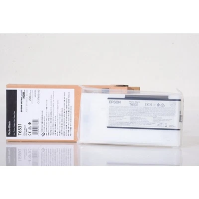 Epson Stylus Pro 4900 Farbpatrone Photo Black 200ml T6531 #C13T653100 - NEU - Bild 1 von 3