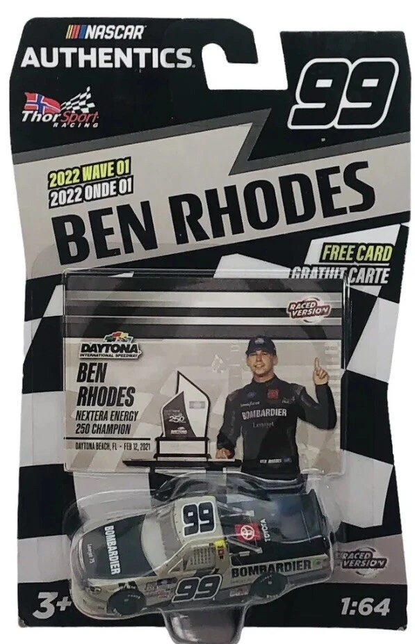 NASCAR Authentics Ben Rhodes #99 Truck Series VERSIÓN DE CARRERAS 2022 Wave 1 Foto 1 de 1