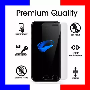 Vitre Verre Trempé Film de Protection Ecran iPhone 4S/5S/SE/6/6S/7/8/X/XR/11 Pro - Foto 1 di 8