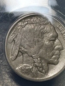 1918-D BUFFALO NICKEL - ANACS XF 45 - Picture 1 of 3