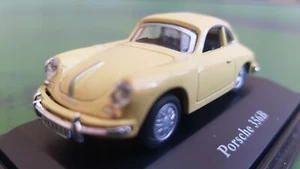 Cararama 1:72 Scale Porsche 356B sports car, pastel yellow, boxed - Picture 1 of 6