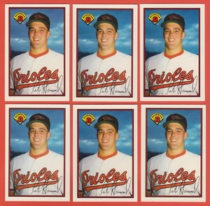 Lot of (6) 1989 Bowman Tiffany Pete Harnisch Baltimore Orioles #4