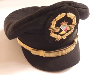 SABENA BELGIAN AIRLINES VINTAGE PILOT KAPITÄNSMÜTZE MIT ABZEICHEN UM 1960 - Bild 1 von 10