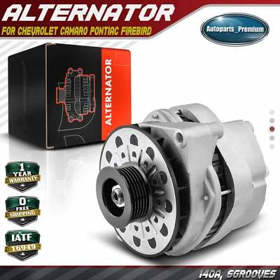 Alternator for Chevrolet Camaro Pontiac Firebird 1994-1997 140A 12V CW 6-Groove - Image 1 of 4