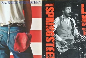BRUCE SPRINGSTEEN Born In The USA LP + Live NYC '73 LP Ltd Red Vinyl - Picture 1 of 3
