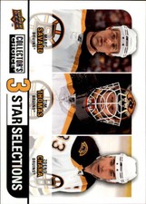 2008-09 Collector's Choice Boston Bruins Hockey Card #253 Savard/Thomas/Chara