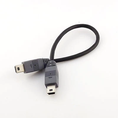 1x Mini USB Type B Male To Male 5 Pin Converter OTG Sync Adapter Lead Data Cable - Image 1 of 4