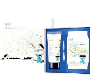 $64 AVON belif Aqua BOMB Set True Cream With Hyaluronic Acid POWDER Face MASK  - Picture 1 of 24