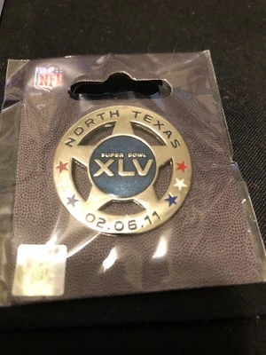 Super Bowl XLV "Texas Ranger Badge" Pin - New - NFL - North Texas 02.06.11 - Image 1 of 2