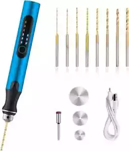 3-Speed Cordless Mini Drill Pen with 8 Small Drill Bits,Rechargeable Electric Ha - Picture 1 of 6