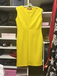 Yellow Body-con Dress Size L - Picture 1 of 2