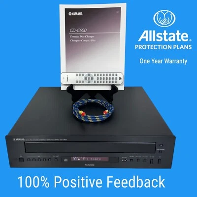 ✅  MINT Yamaha CD-C600 5-Disc CD Changer, OEM Remote, TOSLINK Cable, Warranty - Image 1 of 4
