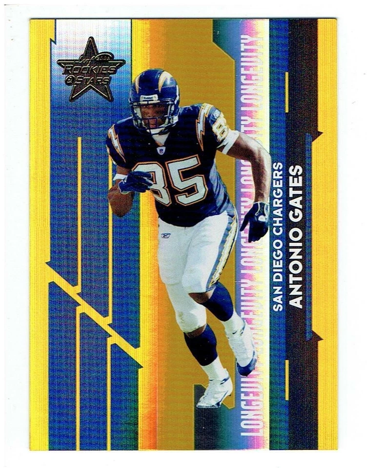 Antonio Gates 2006 Leaf Rookies and Stars Longevity Gold Parallel #84 36/49 - Image 1 of 1