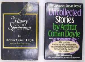 Sir Arthur Conan Doyle Books History Spiritualism & Uncollected Stories Set of 2 - Picture 1 of 8