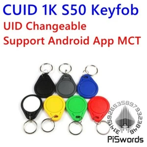 CUID UID changeable RFID keytag nfc keyfob with block0 mutable writeable key tag - Picture 1 of 1