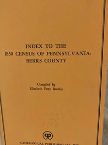 Genealogy Resource: Index to the 1850 Census of Berks County Pennsylvania. - Foto 1 di 5