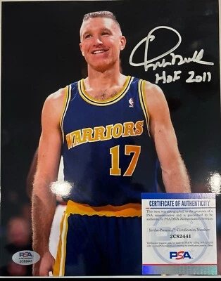 Chris Mullin Golden State Warriors HOF Signed 8x10 Photo PSA/DNA - Image 1 of 3