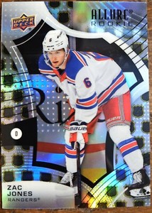 Zac Jones 2021-22 Upper Deck Allure Rookie NHL Shield 1917 #139 New York Rangers