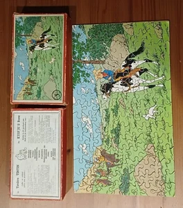 PUZZLE TIMBRE TINTIN TINTIN EN AMÉRIQUERare - Imagen 1 de 3
