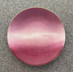 "Plato Marie Daage porcelana fucsia tie dye 8,5"" pintado a mano hecho en París nuevo" - Imagen 1 de 3