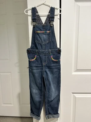 Mono azul genuino para niños de Osh Kosh B'Gosh una pieza bordado ribete 4T Foto 1 de 4