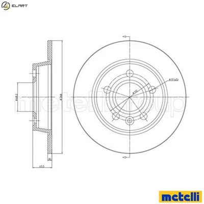 2x BRAKE DISC 23-0404C FOR VW SEAT FORD BVH/BRT 2.0L ATM/ADY 2.0L AWC/AJH 1.8L - Image 1 of 4
