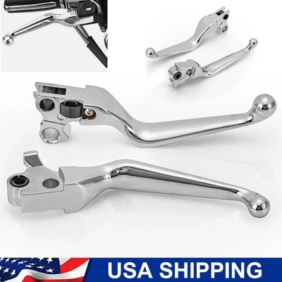 Lever Hand Levers For Harley Chrome Brake Clutch Sportster XL 883 1200 2004-13 Foto 1 de 4